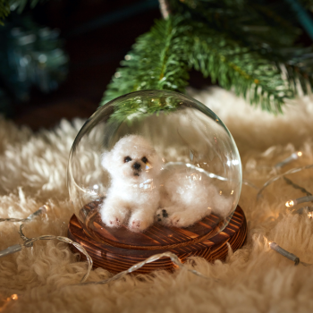 양모펠트 미니어처 유리볼